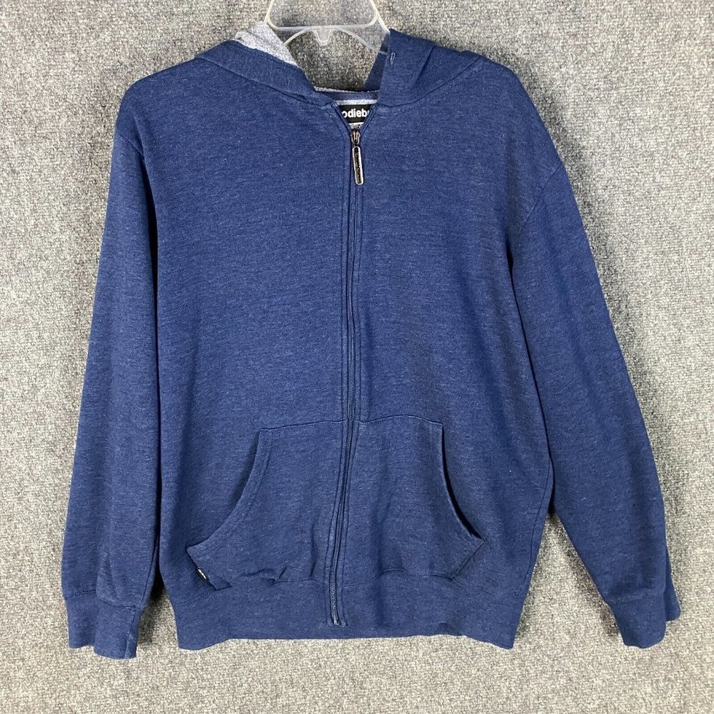 Hoodiebuddie Hoodie Men's XL Full Zip Navy Blue Cotton Blend Adults